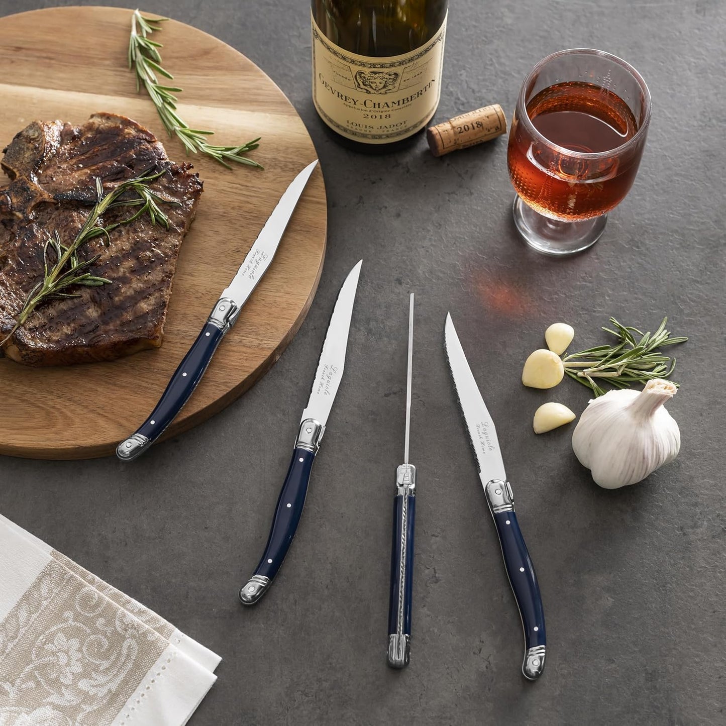 Connoisseur 4-Piece Pearl White Steak Knife Set
