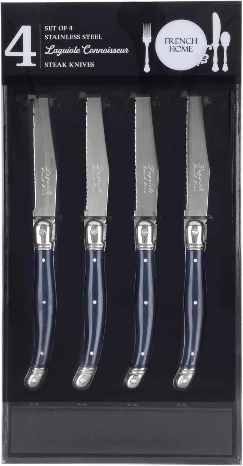Connoisseur 4-Piece Pearl White Steak Knife Set