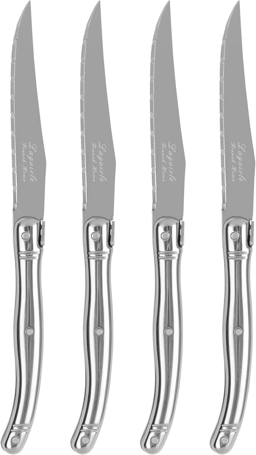 Connoisseur 4-Piece Pearl White Steak Knife Set