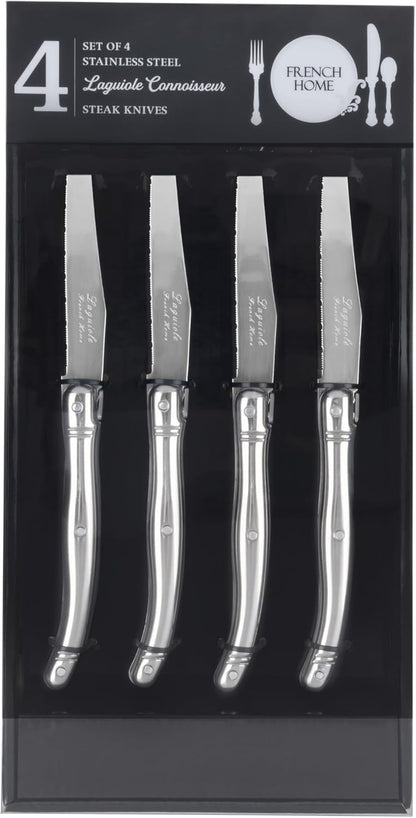 Connoisseur 4-Piece Pearl White Steak Knife Set