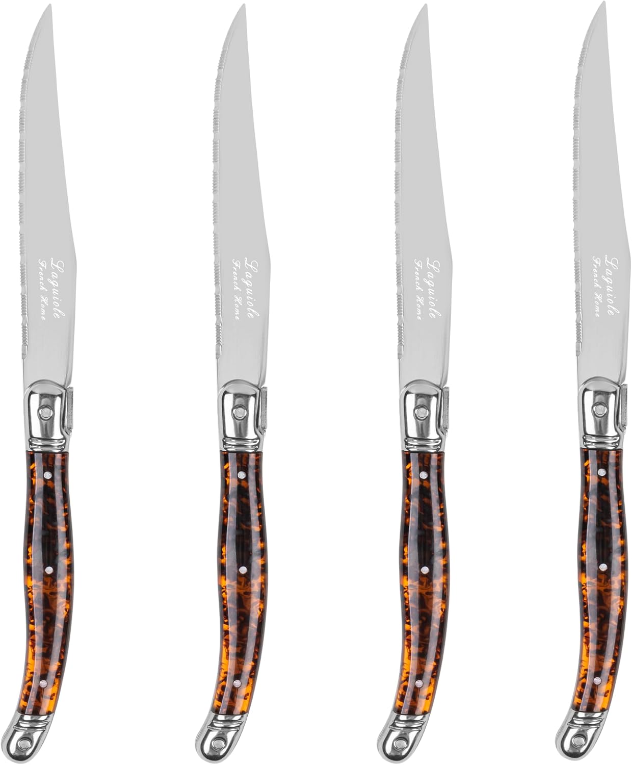 Connoisseur 4-Piece Pearl White Steak Knife Set