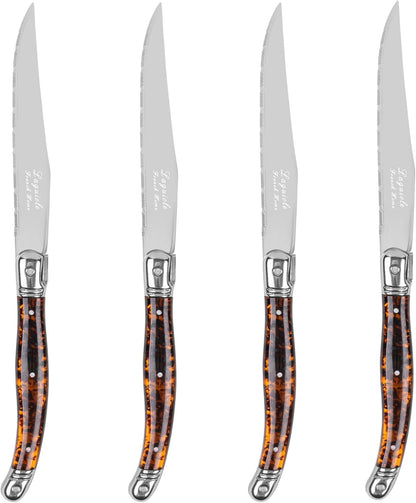 Connoisseur 4-Piece Pearl White Steak Knife Set