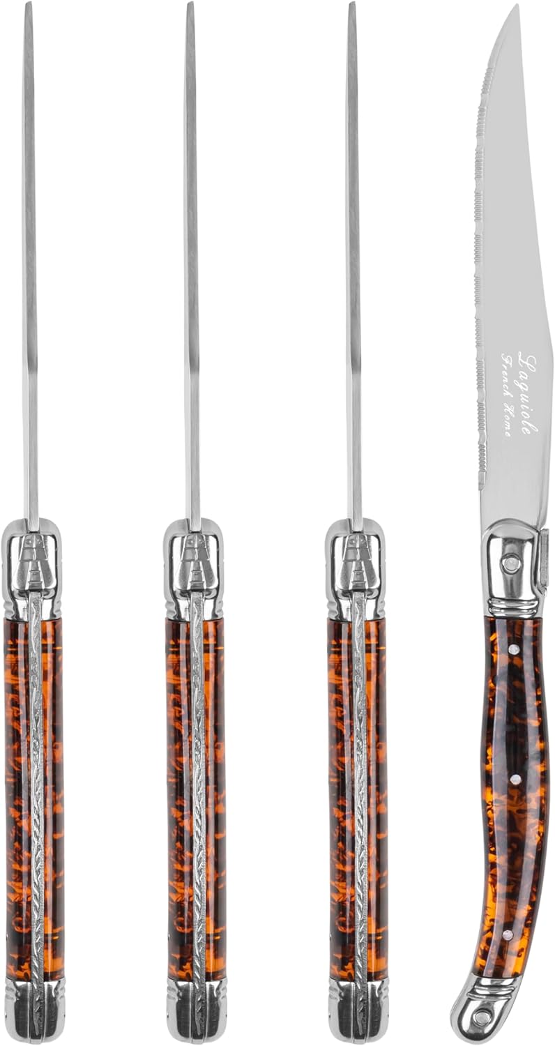 Connoisseur 4-Piece Pearl White Steak Knife Set