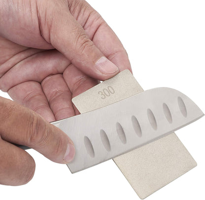 Trend New Diamond Sharpening Stone Kit, 8 x 3 Inch Double Sided (300/1000 Grit) Bench Stone with Pouch, Cleaning Block & Non-Slip Mat, DWS/CP8/FC/A