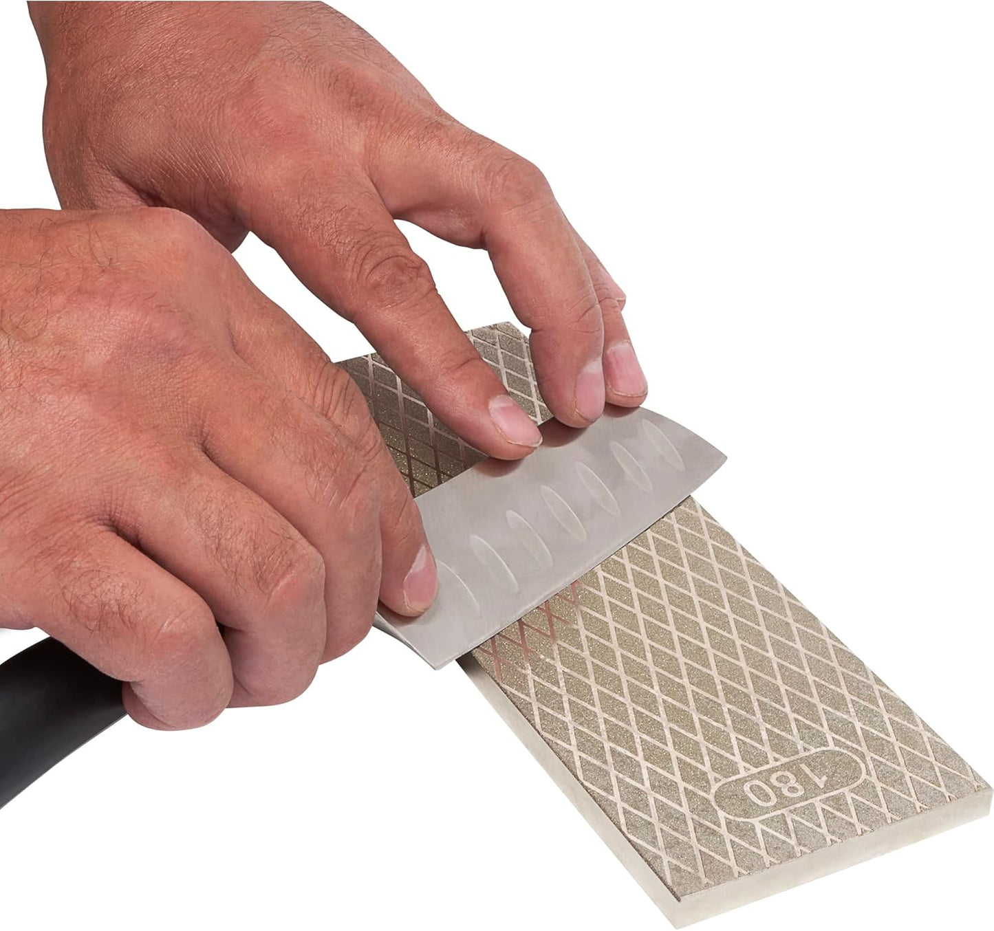 Trend New Diamond Sharpening Stone Kit, 8 x 3 Inch Double Sided (300/1000 Grit) Bench Stone with Pouch, Cleaning Block & Non-Slip Mat, DWS/CP8/FC/A