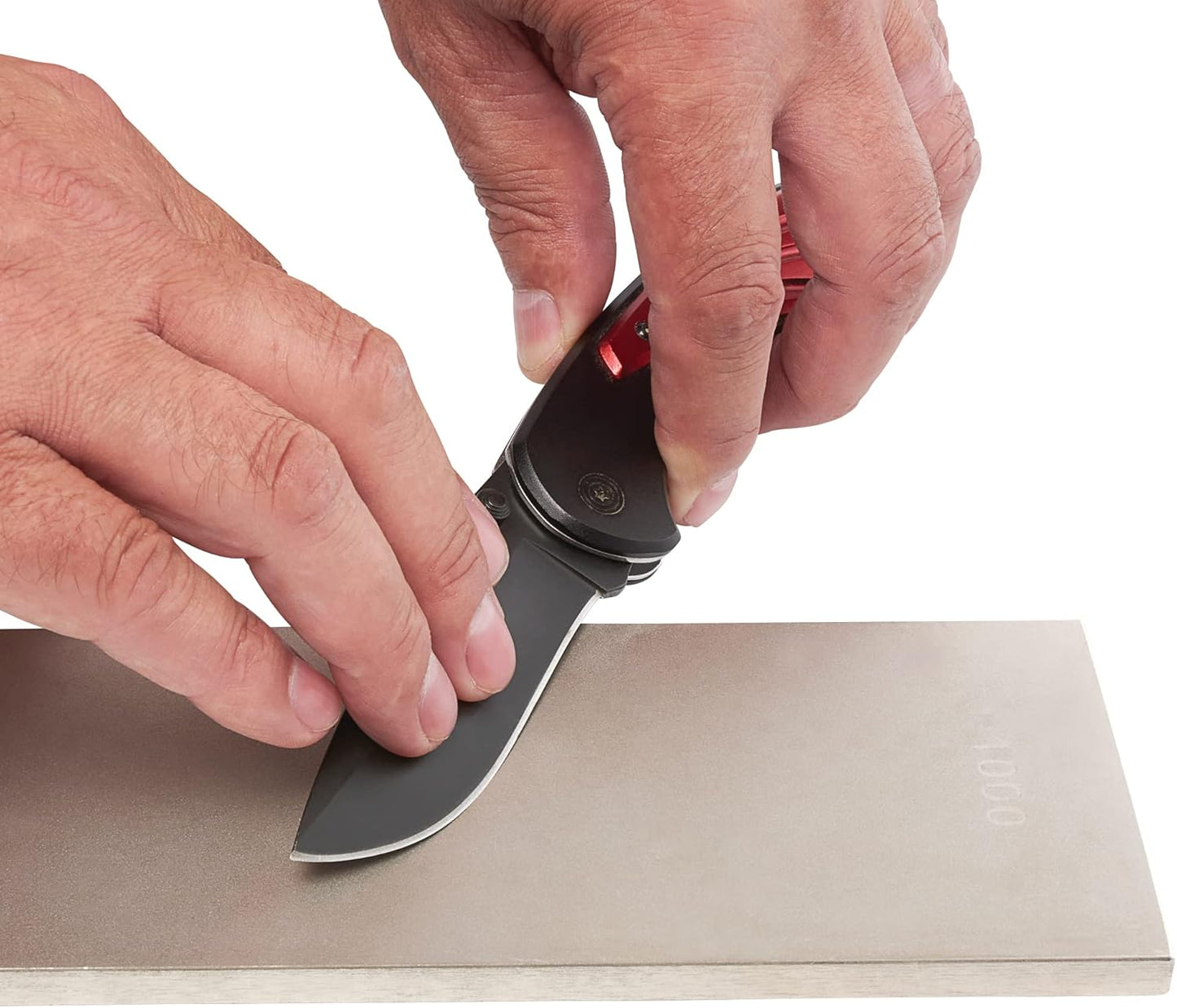 Trend New Diamond Sharpening Stone Kit, 8 x 3 Inch Double Sided (300/1000 Grit) Bench Stone with Pouch, Cleaning Block & Non-Slip Mat, DWS/CP8/FC/A