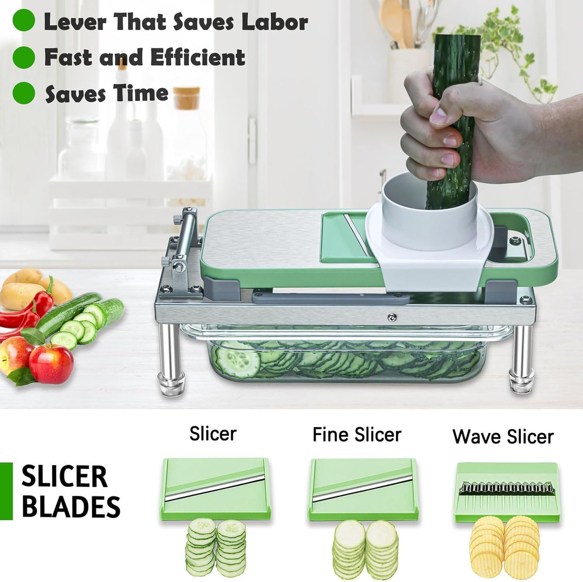 Vegetable Chopper Veggie Cutter Onion Food Potato Tomato Dicer With Blade