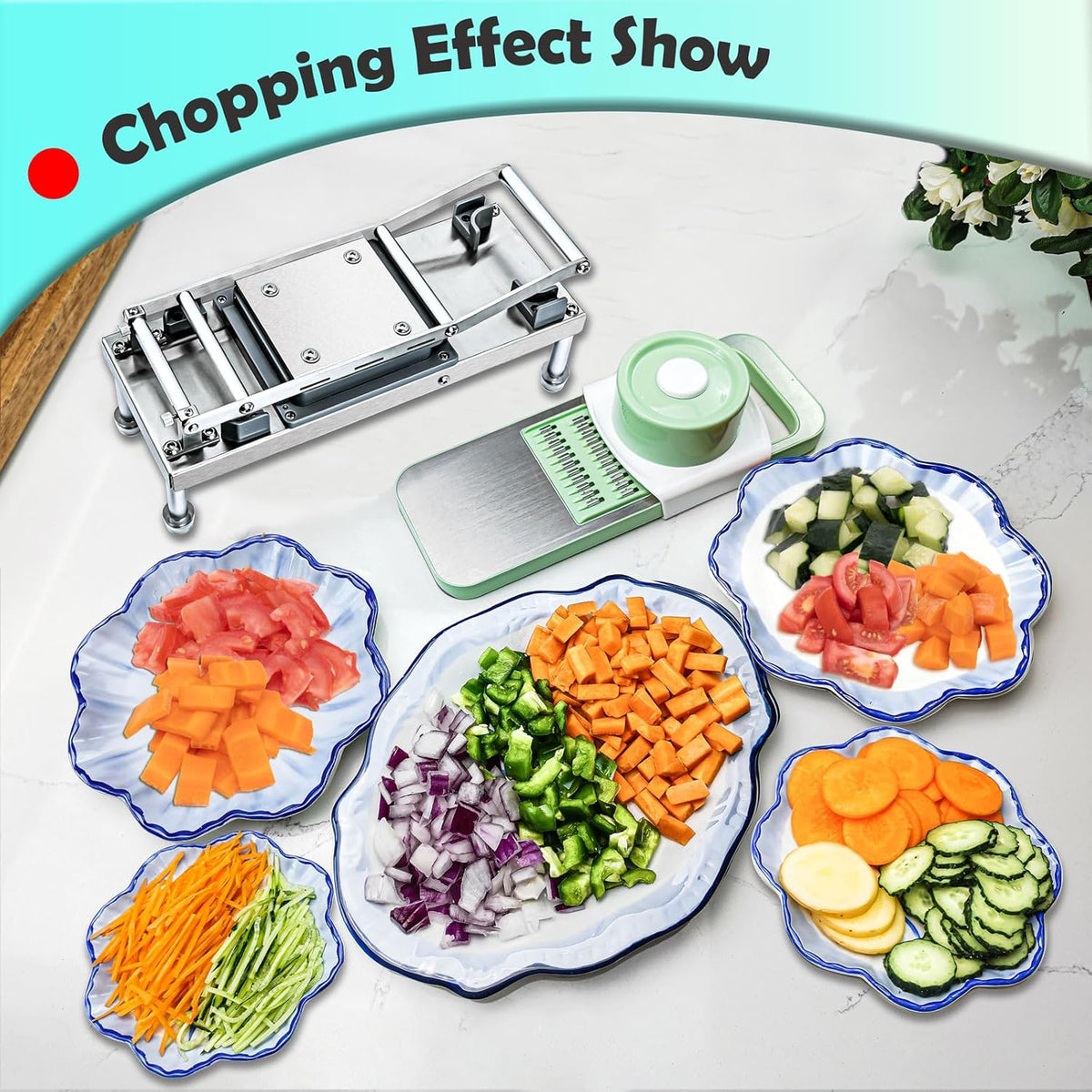 Vegetable Chopper Veggie Cutter Onion Food Potato Tomato Dicer With Blade