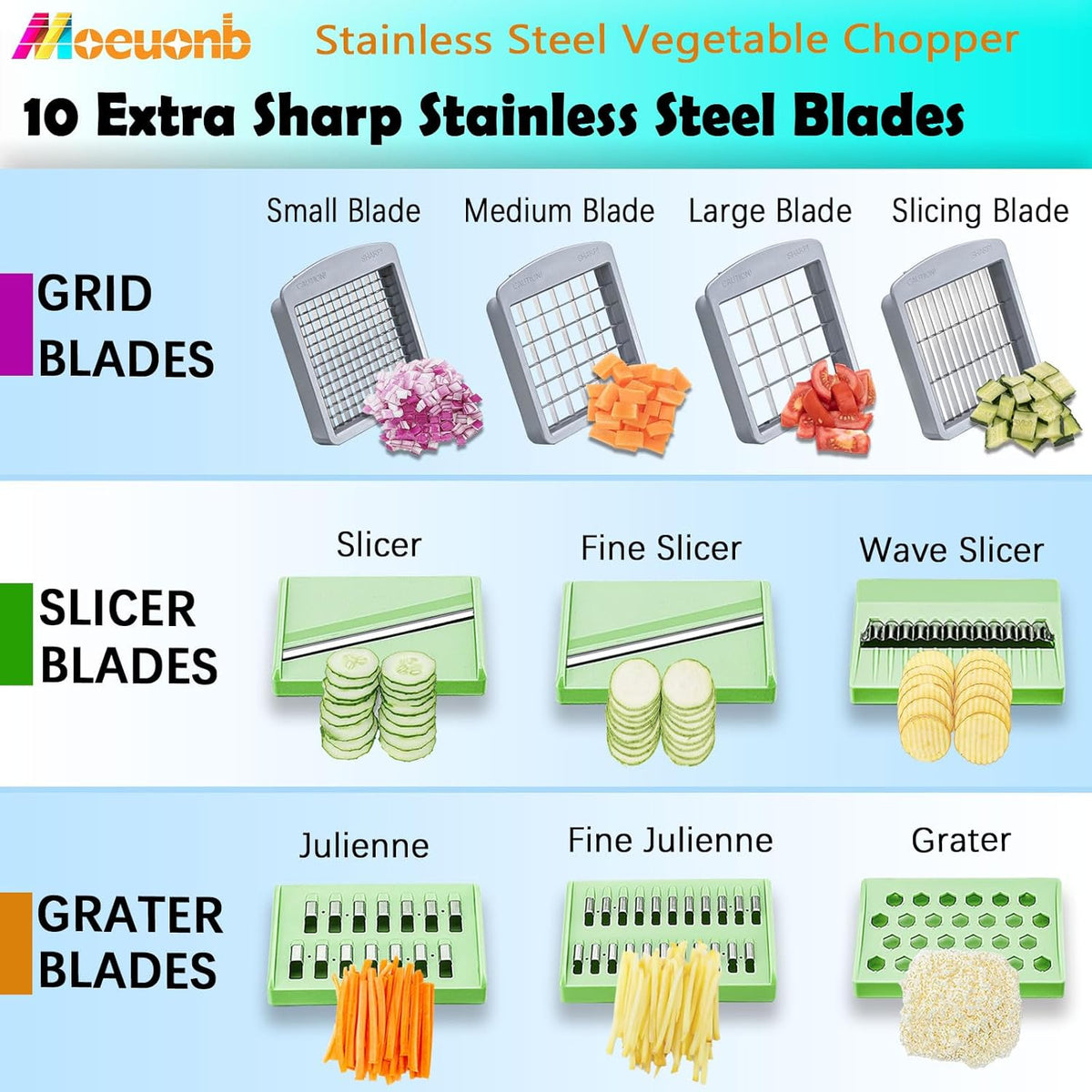 Vegetable Chopper Veggie Cutter Onion Food Potato Tomato Dicer With Blade