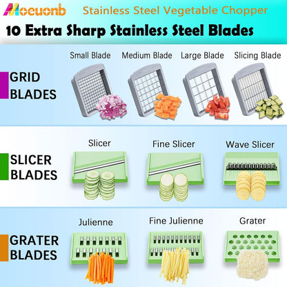 Vegetable Chopper Veggie Cutter Onion Food Potato Tomato Dicer With Blade