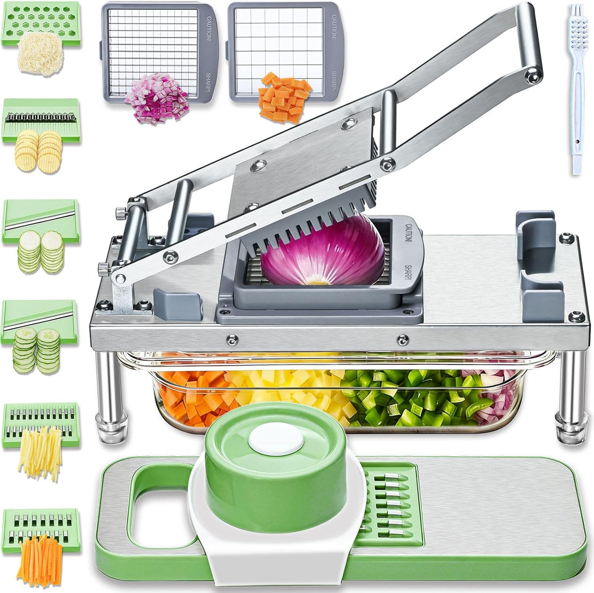 Vegetable Chopper Veggie Cutter Onion Food Potato Tomato Dicer With Blade