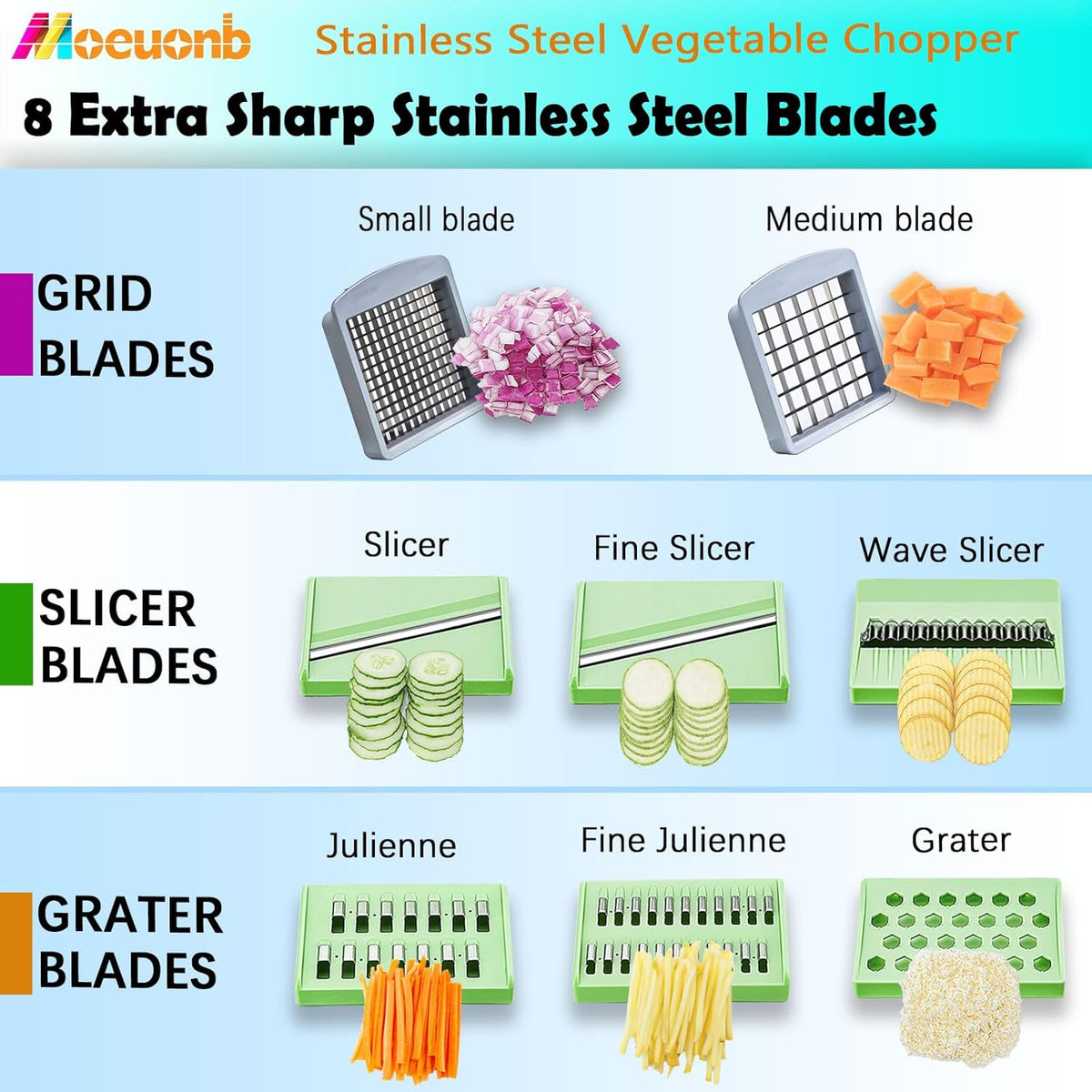 Vegetable Chopper Veggie Cutter Onion Food Potato Tomato Dicer With Blade