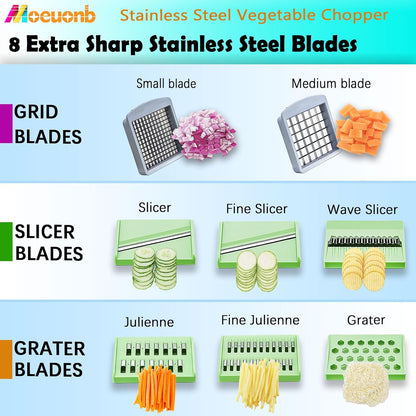 Vegetable Chopper Veggie Cutter Onion Food Potato Tomato Dicer With Blade