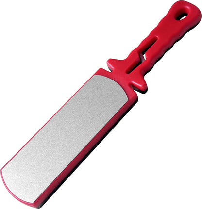 Diamond Sharpening Stone,400/1000 Grit Handheld Double-Sided Diamond Sharpener 5 in 1 Honeycomb Surface Knife Sharpener Plate Whetstone with Ceramic & Tungsten Steel Scissor Slot for Kitchen Outdoor