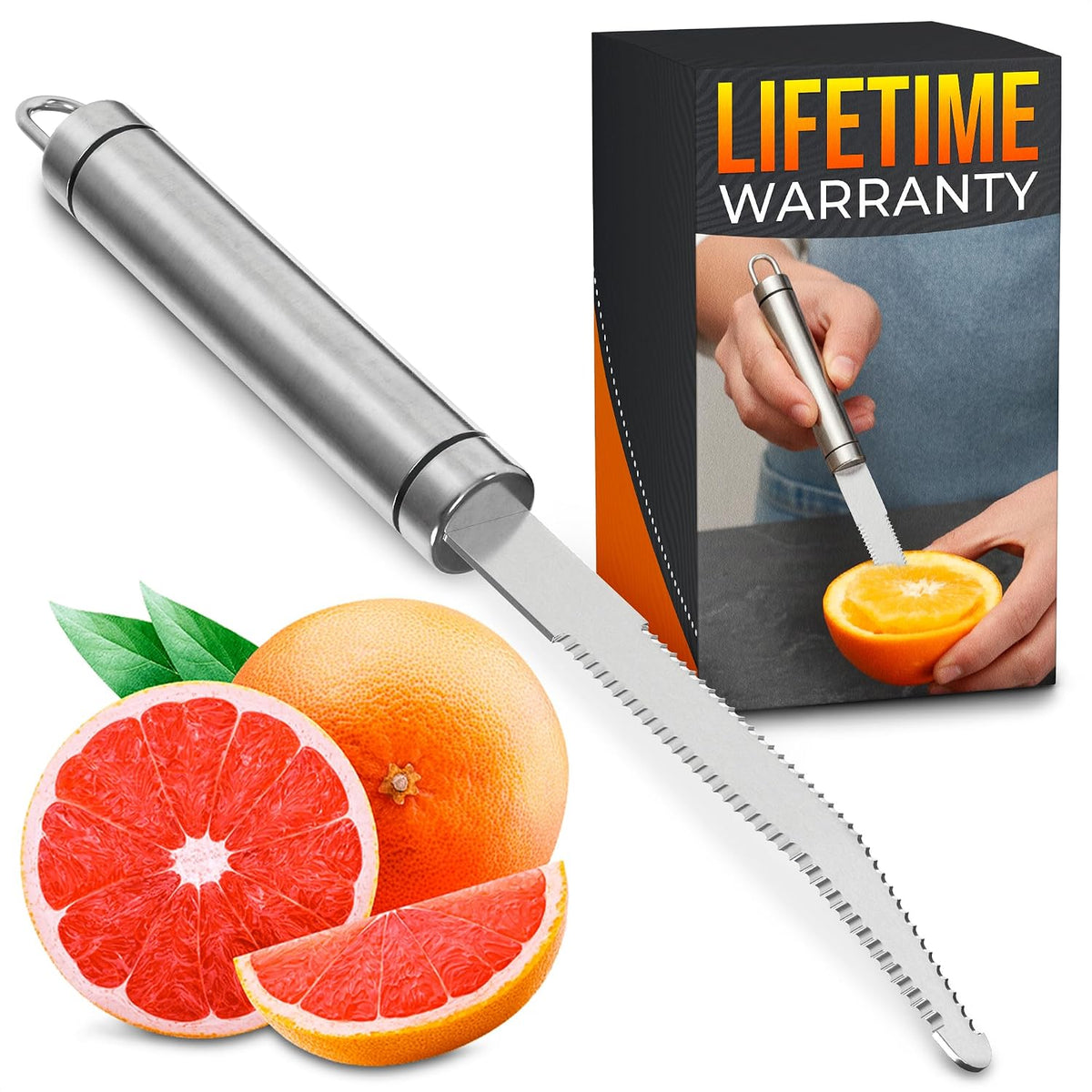 Grapefruit Knife Curved Serrated Double Blade for Citrus Sectioning