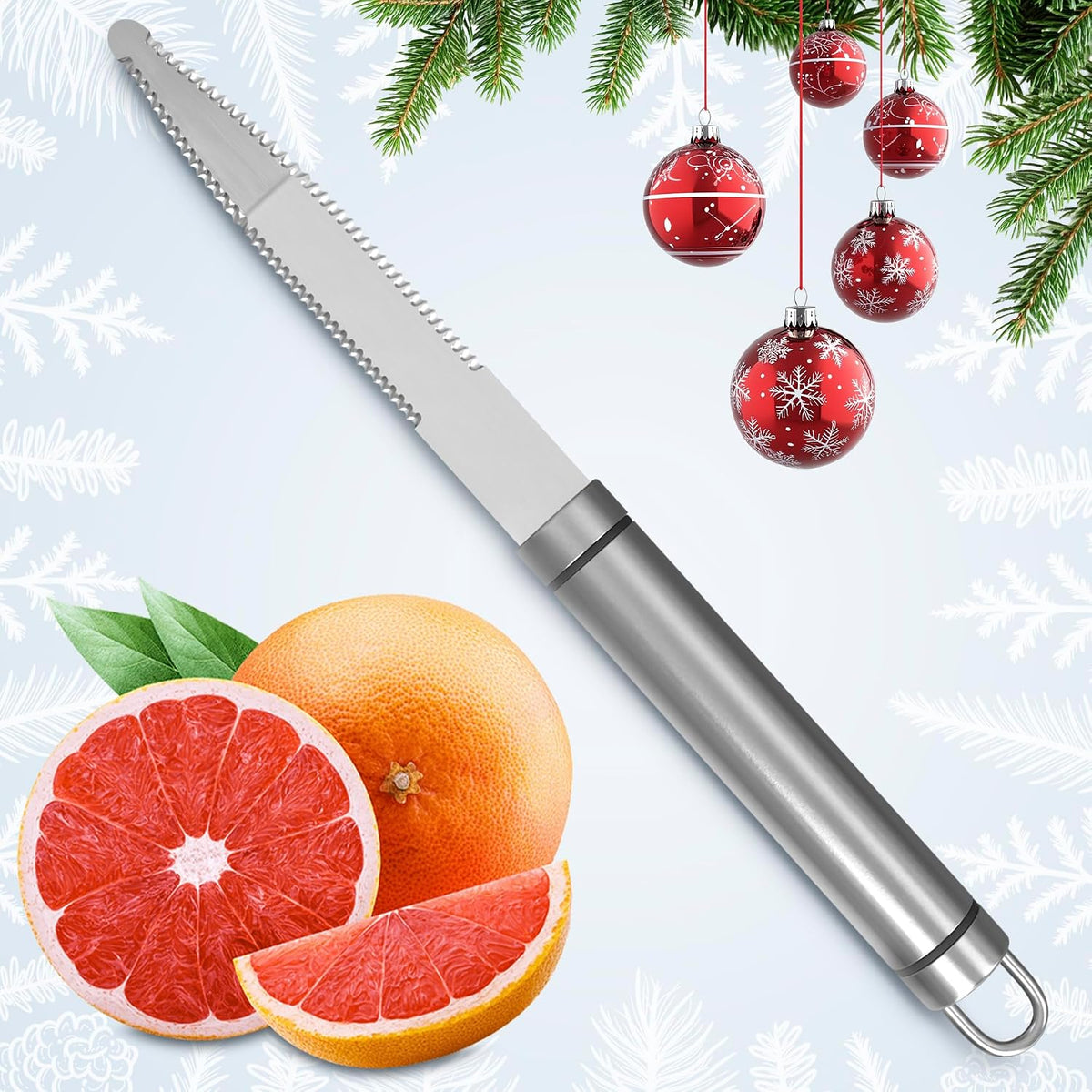 Grapefruit Knife Curved Serrated Double Blade for Citrus Sectioning