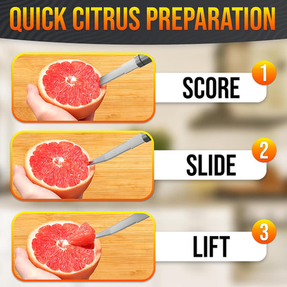 Grapefruit Knife Curved Serrated Double Blade for Citrus Sectioning