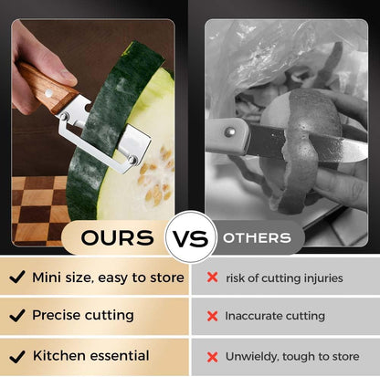 Multi-Functional Stainless Steel Thickened Fruit Peeler Knife for Kitchen, Ultra-Sharp Blade with Wooden Handle and Bottle Opener, For Vegetables or Fruits that Need to Be Peeled (1pcs)