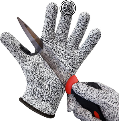 SAFE HANDLER Level 5 Reinforced Cut Resistant Gloves for Kitchen, Industrial Environments | Touchscreen Compatible, Ambidextrous, Superior Grip Strength, Pink - Small