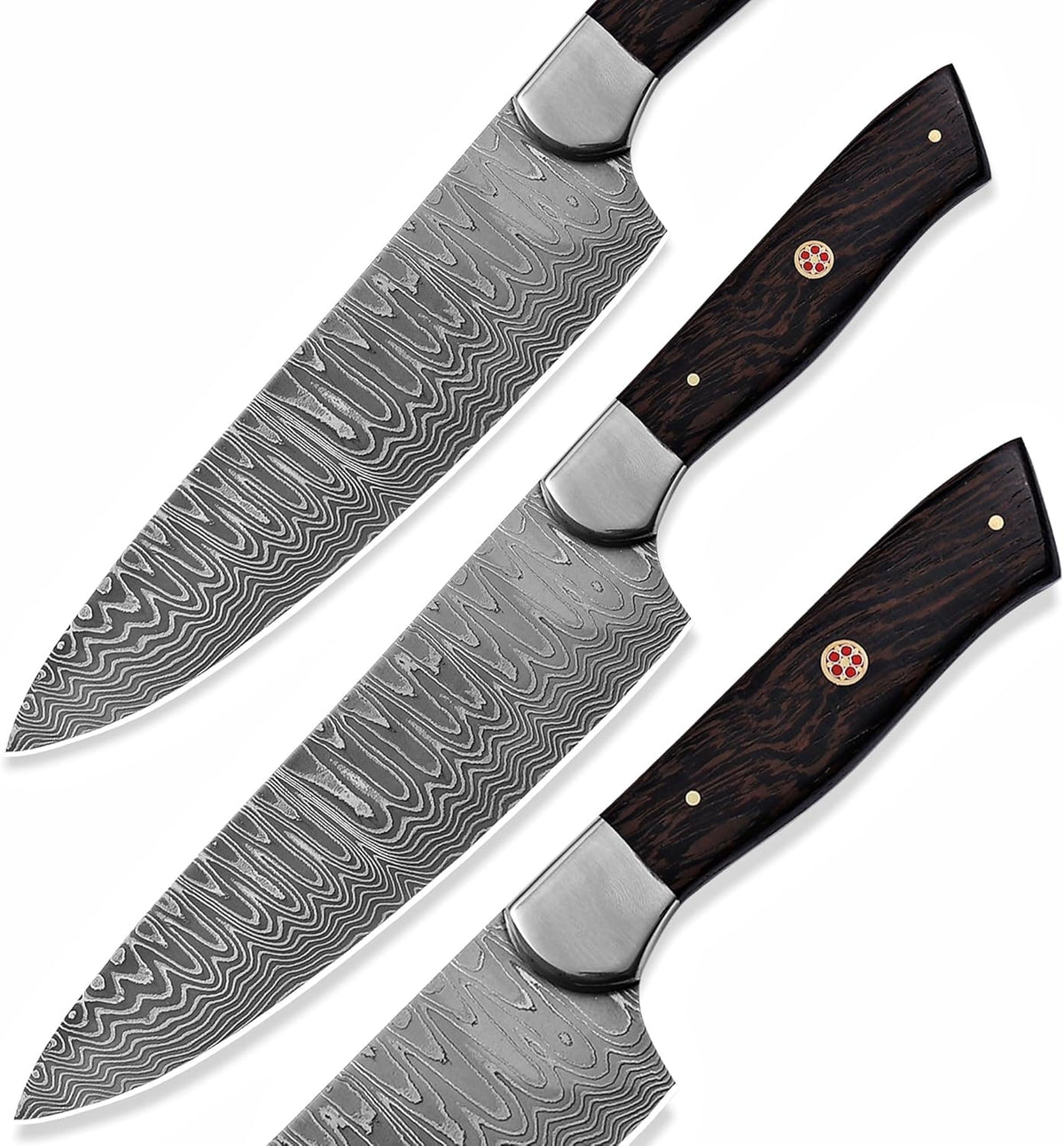 Damascus Chef Knife -12 inch high carbon Damascus Steel Sharp Kitchen Knife Vegetable Meat Cleaver, Great Gift Box for Family & Restaurant CHF-36