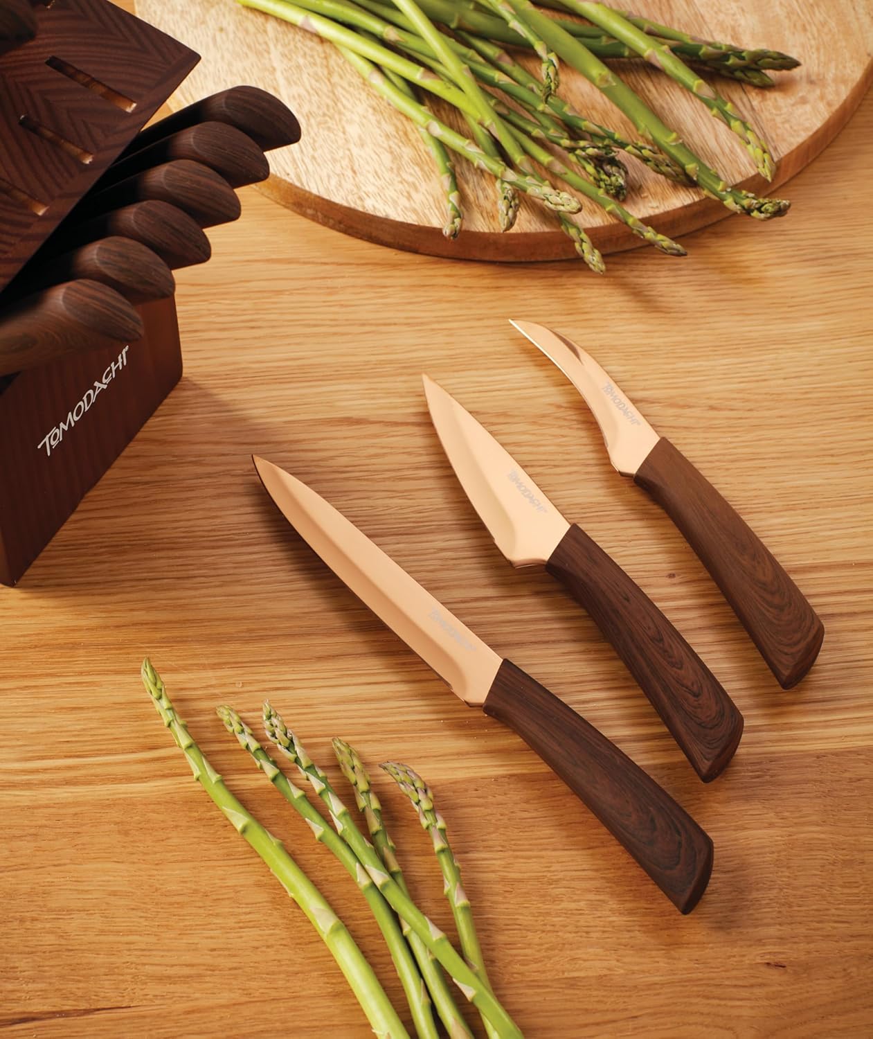 Raintree Copper 13 Piece Block Set, Brown/Wood