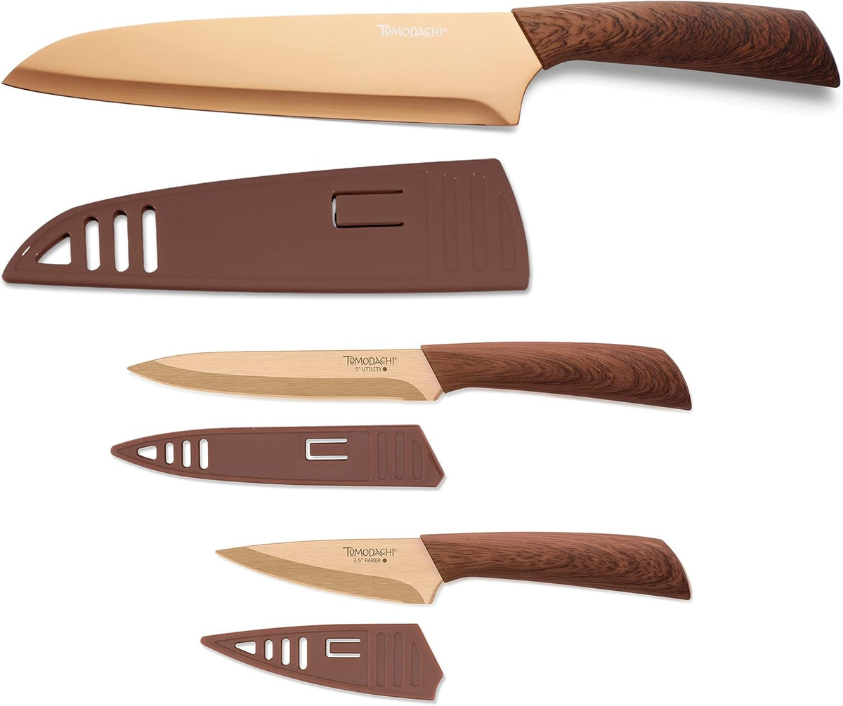 Raintree Copper 13 Piece Block Set, Brown/Wood