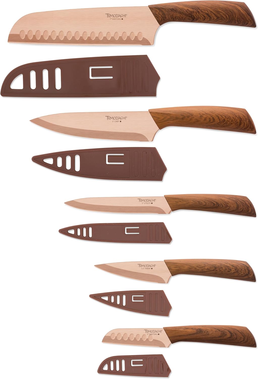 Raintree Copper 13 Piece Block Set, Brown/Wood