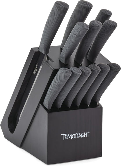 Raintree Copper 13 Piece Block Set, Brown/Wood