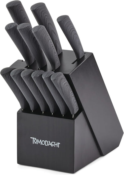 Raintree Copper 13 Piece Block Set, Brown/Wood