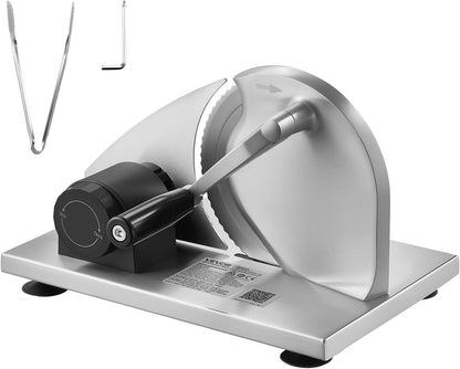Manual Bread Slicer, 0-0.6" Adjustable Thickness Cheese Cutter, Hand Cranked Slicer for Homemade Bread - with Serrated Stainless Steel Blade for Kitchen, Restaurant, Bakery, Party