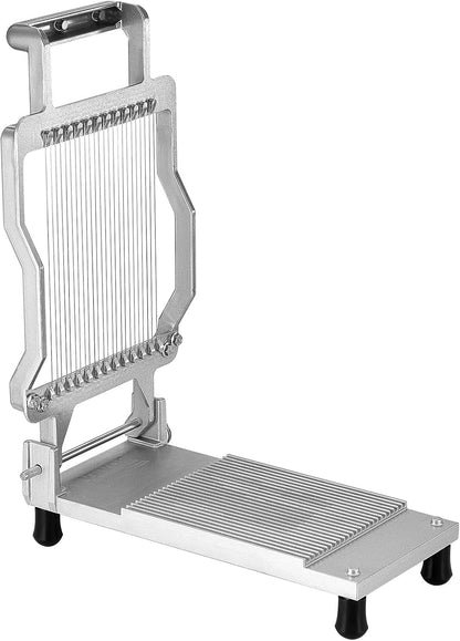 Manual Bread Slicer, 0-0.6" Adjustable Thickness Cheese Cutter, Hand Cranked Slicer for Homemade Bread - with Serrated Stainless Steel Blade for Kitchen, Restaurant, Bakery, Party