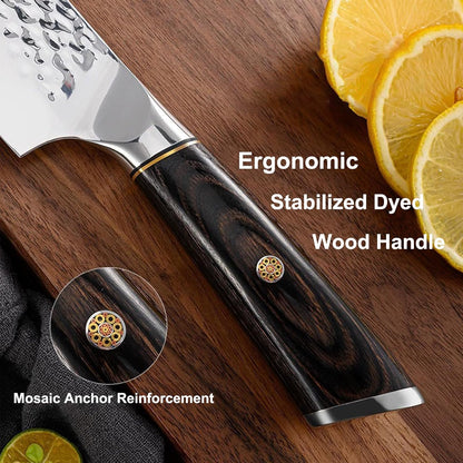 7" Nakiri Knife - Razor Sharp 7-inch Vegetable Cleaver for Kitchen | High Carbon Stainless Steel Multipurpose Asian Vegetable Knife | Japanese Chef's Knife for Chopping, Dicing & Slicing