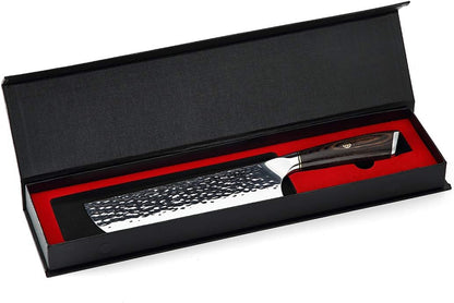 7" Nakiri Knife - Razor Sharp 7-inch Vegetable Cleaver for Kitchen | High Carbon Stainless Steel Multipurpose Asian Vegetable Knife | Japanese Chef's Knife for Chopping, Dicing & Slicing