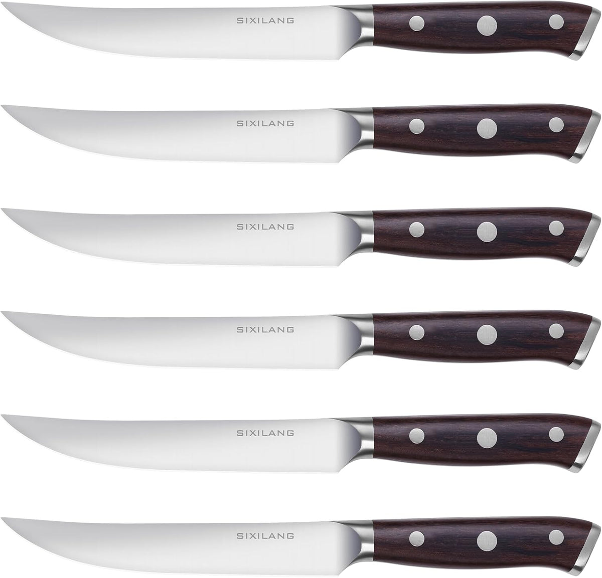 Steak Knives Set, Serrated Steak Knives Set of 8, German Stainless Steel Steak Knife Serrated Dishwasher Safe, Home Gifts for Men and Women