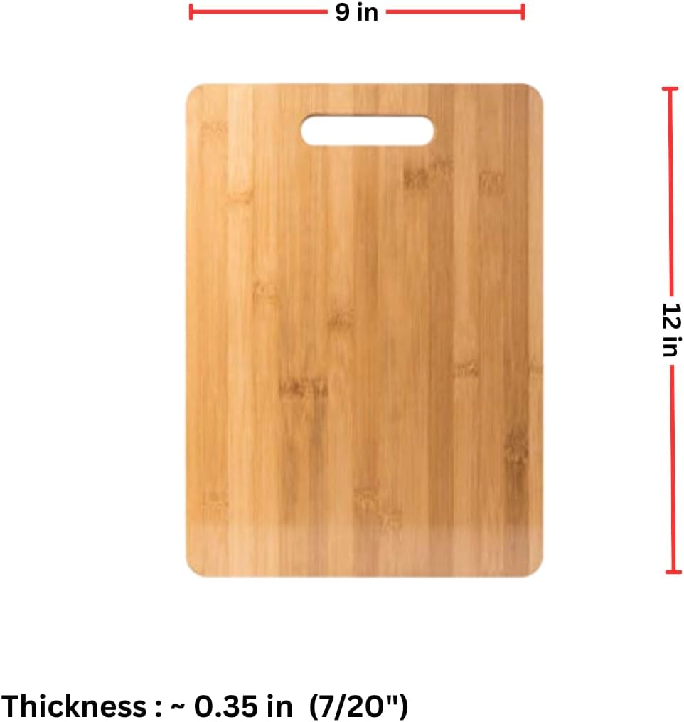 Set of 12, Bulk Wholesale Bamboo Cutting Boards – Thin 12X9" Blank Wood Serving Trays for Snacks, Cheese, Appetizers, Grazing Platter, Engraving Gifts, Epoxy Resin Crafts, or Rustic Wall Deco