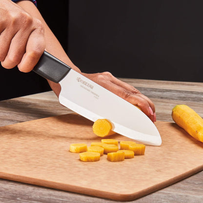 Revolution 2-Pc Ceramic Knife Gift Set: 5.5” Santoku & 3” Paring | Revolution Ceramic Knife Set: 5.5” Santoku & 3” Paring Blades in Gift Box – Essential for Fresh Meal Prep