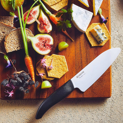 Revolution 2-Pc Ceramic Knife Gift Set: 5.5” Santoku & 3” Paring | Revolution Ceramic Knife Set: 5.5” Santoku & 3” Paring Blades in Gift Box – Essential for Fresh Meal Prep