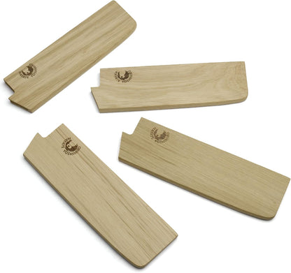 Yoshihiro Magnetic Oak Wood Saya Cover Blade Protector for Nakiri (165mm) 6.5in