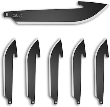 3" Replacable Black Sheepsfoot Blade - 6 Pack of Black EDC Sheepsfoot Blades