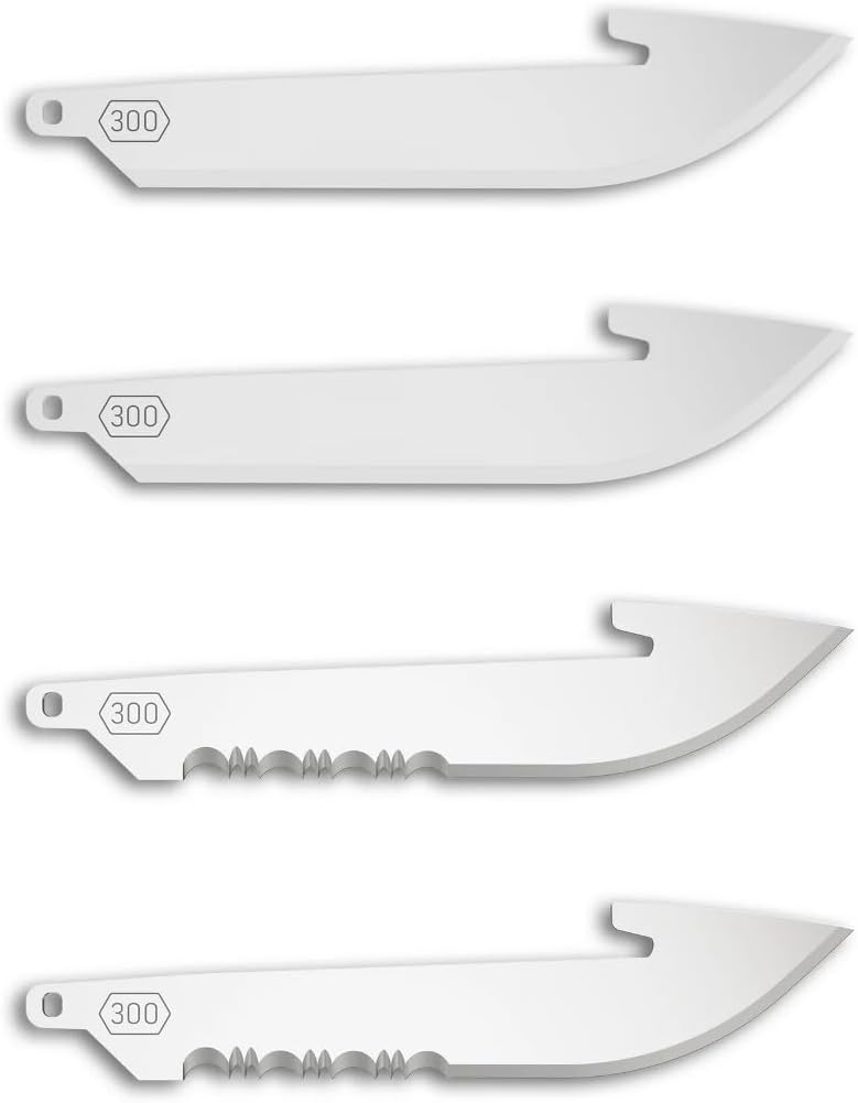 3" Replacable Black Sheepsfoot Blade - 6 Pack of Black EDC Sheepsfoot Blades