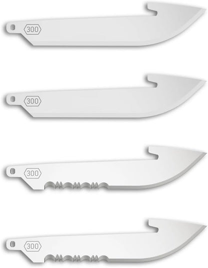 3" Replacable Black Sheepsfoot Blade - 6 Pack of Black EDC Sheepsfoot Blades