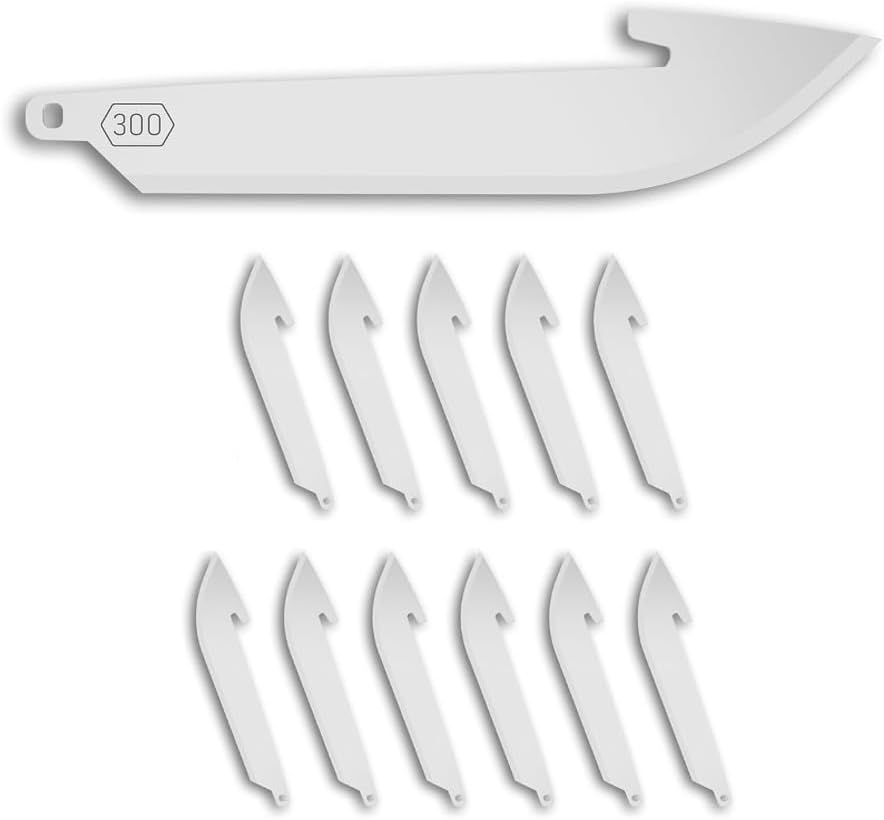 3" Replacable Black Sheepsfoot Blade - 6 Pack of Black EDC Sheepsfoot Blades