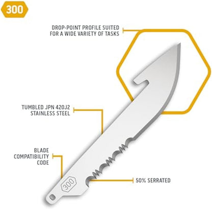 3" Replacable Black Sheepsfoot Blade - 6 Pack of Black EDC Sheepsfoot Blades