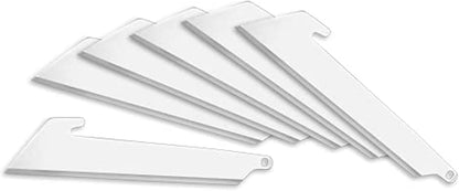 3" Replacable Black Sheepsfoot Blade - 6 Pack of Black EDC Sheepsfoot Blades