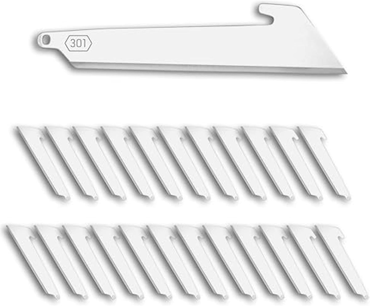 3" Replacable Black Sheepsfoot Blade - 6 Pack of Black EDC Sheepsfoot Blades