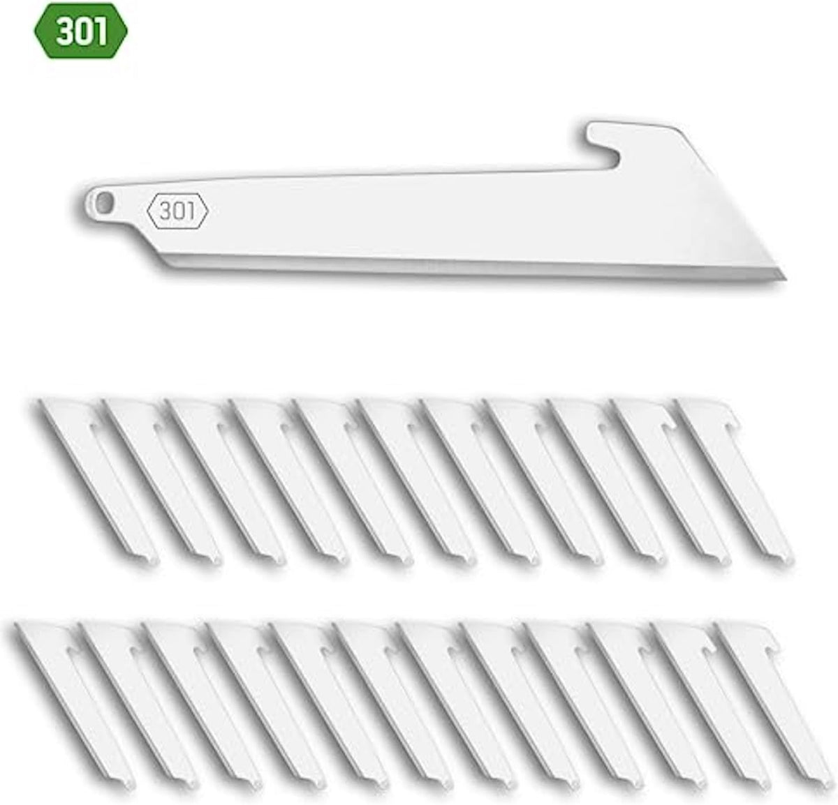 3" Replacable Black Sheepsfoot Blade - 6 Pack of Black EDC Sheepsfoot Blades