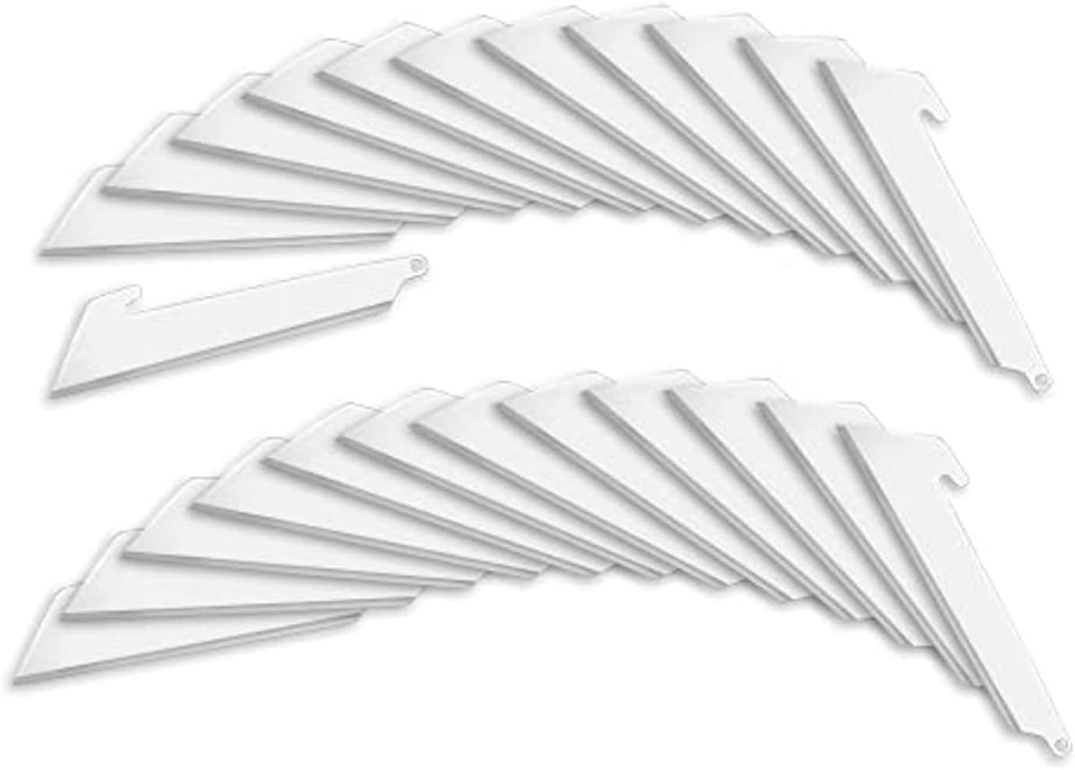 3" Replacable Black Sheepsfoot Blade - 6 Pack of Black EDC Sheepsfoot Blades