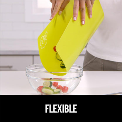 BPA-Free Flexible Cutting Board, Set of 4, Multicolor