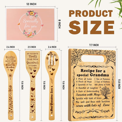 Retirement Gift for Woman 2026,Cutting Board Set Retrement Gift for Teacher
