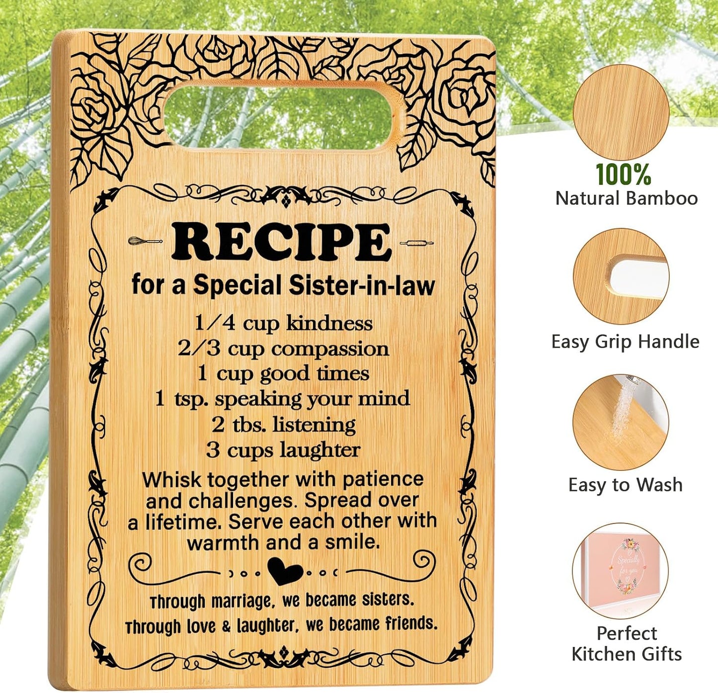 Retirement Gift for Woman 2026,Cutting Board Set Retrement Gift for Teacher